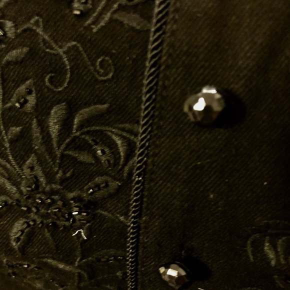 Ralph Lauren LRL black vest with beading - Picture 2 of 5